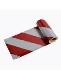 BACS44 - White,Red Reflective stripes Class B